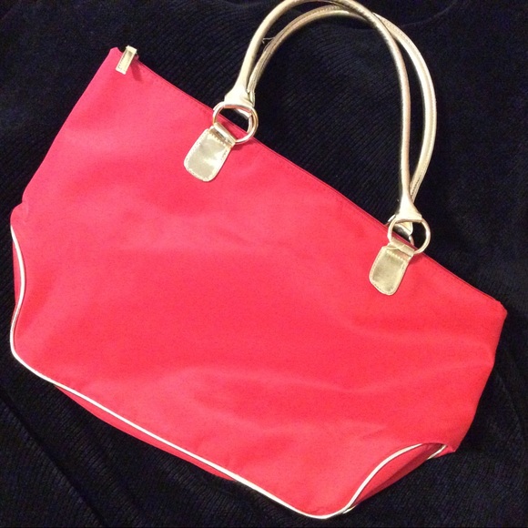 Handbags - Set of 2 beautiful large lined gold trim bag totes